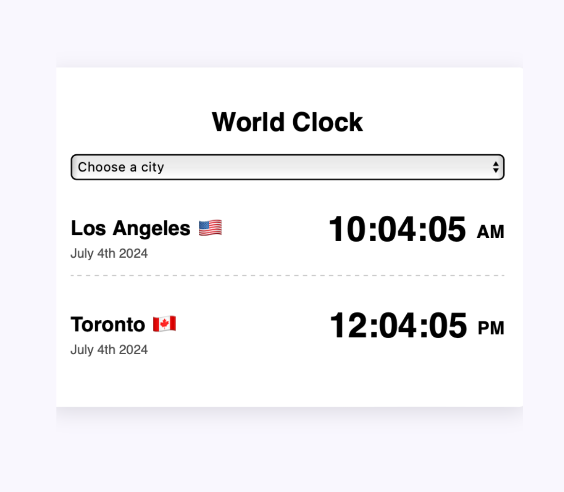 World Clock App